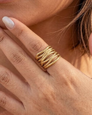 Gold Woven Ring